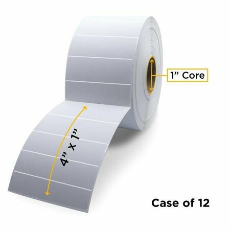CLOVER Imaging Non-OEM New Direct Thermal Label Roll 1.0'' ID x 5.0'' Max OD, 6PK CIGD14020DT-PERF